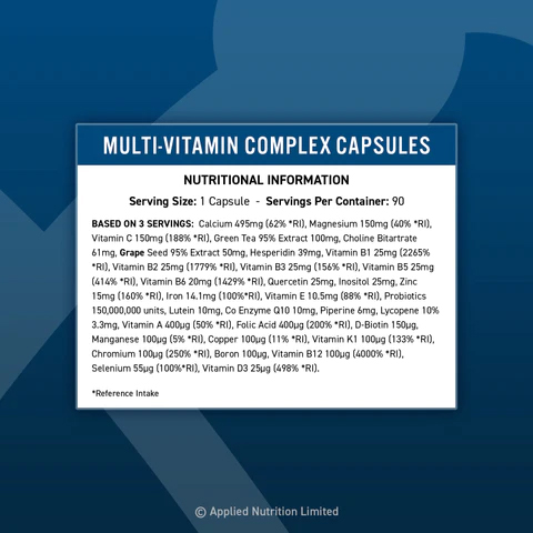 Applied Nutrition - Multi-vitamin complex, 90 caps - Image 2