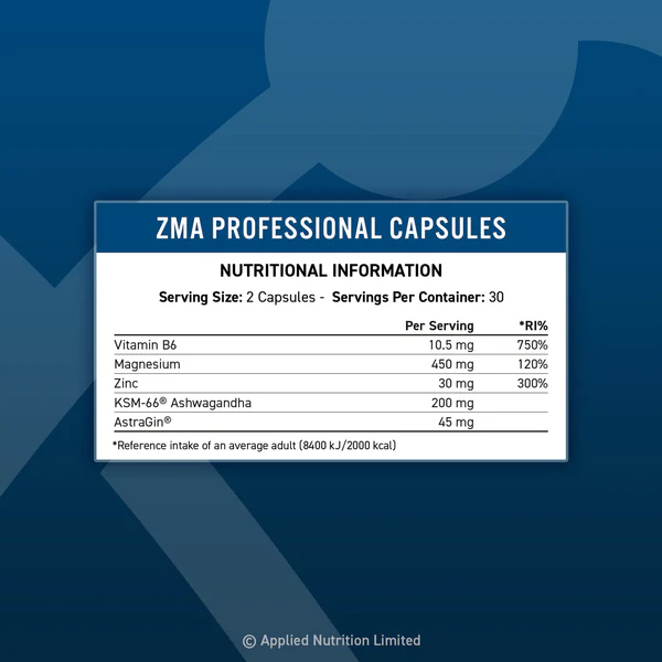 Applied Nutrition - Zinc, Magnesium & Vitamin B6, 90 caps - Image 2